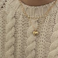 Sweet Heart Shape Sterling Silver Zircon Pendant Necklace In Bulk main image 4