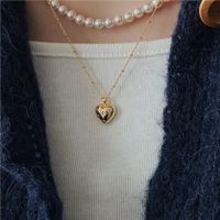 Sweet Heart Shape Sterling Silver Zircon Pendant Necklace In Bulk main image 3