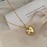 Sweet Heart Shape Sterling Silver Zircon Pendant Necklace In Bulk sku image 2