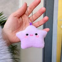 Cute Star Emoji Face Pp Cotton Unisex Bag Pendant Keychain sku image 1