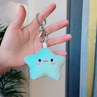 Cute Star Emoji Face Pp Cotton Unisex Bag Pendant Keychain sku image 12