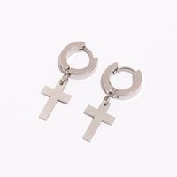 1 Piece Casual Geometric Plating Stainless Steel Earrings main image 4