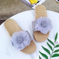 Women's Roman Style Floral Open Toe Slides Slippers sku image 13
