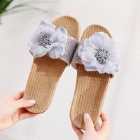 Women's Roman Style Floral Open Toe Slides Slippers main image 4