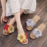 Women's Roman Style Floral Open Toe Slides Slippers main image 2