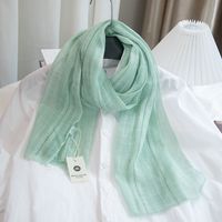 Women's Simple Style Solid Color Cotton And Linen Scarf sku image 1