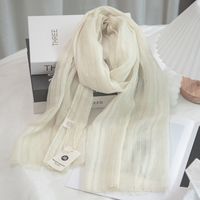 Women's Simple Style Solid Color Cotton And Linen Scarf sku image 4
