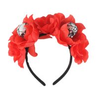 Funny Flower Skull Cloth Foam Epoxy Hair Band Party Headpieces sku image 1