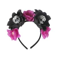 Funny Flower Skull Cloth Foam Epoxy Hair Band Party Headpieces sku image 3