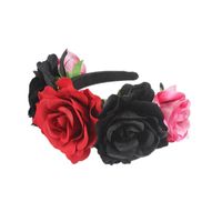 Ethnic Style Flower Polyester Flannel Epoxy Hair Band Party Headpieces main image 3