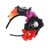 Funny Flower Skull Cloth Foam Epoxy Hair Band Party Headpieces main image 5