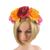 Ethnic Style Flower Polyester Flannel Epoxy Hair Band Party Headpieces main image 1