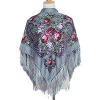 Women's Retro Ethnic Style Flower Cotton Polyester Blend Printing Shawl sku image 6