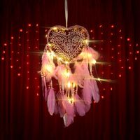 Retro Heart Shape Plastic Polyester Pendant main image 5