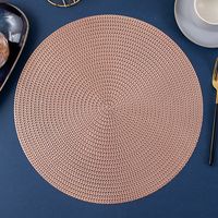 Casual Solid Color Pvc Placemat sku image 3