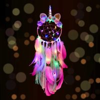 Sweet Dreamcatcher Feather Iron Pendant Wall Art main image 1