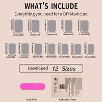 Streetwear Solid Color Abs Nail Patches 1 Set main image 3