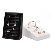 Elegant Simple Style Solid Color Pu Jewelry Rack main image 3