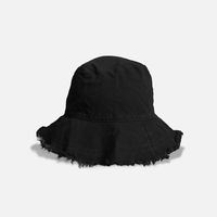 Unisex Casual Solid Color Big Eaves Bucket Hat main image 2