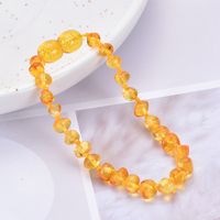 Elegant Solid Color Amber Beaded Bracelets main image 3