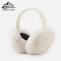 Foldable Earmuffs Men And Women Keep Warm And Windproof In Winter Anti-freezing Overall Removable Memory Headband Simple Plush Earmuff sku image 12