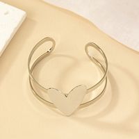 Lady Cool Style Korean Style Heart Shape Alloy Layered Plating White Gold Plated Women's Bangle main image 4