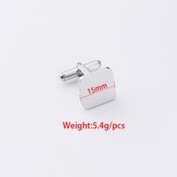 Basic Classic Style Square Stainless Steel Plating None 18K Gold Plated Jewelry Accessories main image 3