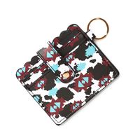 Retro Solid Color Pu Leather Unisex Bag Pendant Keychain sku image 35