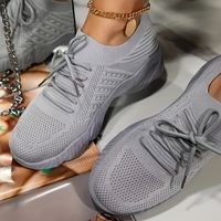 Women's Fashion Solid Color Round Toe Sports Shoes main image 2