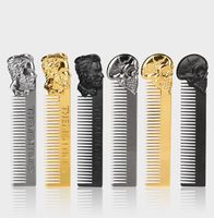 Simple Style Human Face Skull Alloy Hair Combs main image 1
