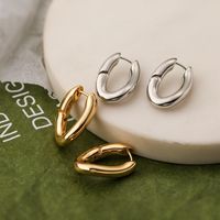 1 Pair Simple Style Commute Geometric Plating Copper 18k Gold Plated Earrings main image 5