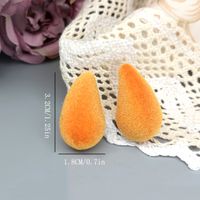 1 Pair Simple Style Water Droplets Patchwork Ccb Ear Studs main image 6
