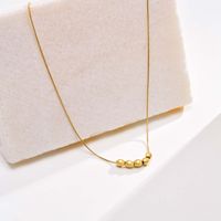 304 Stainless Steel Casual Classic Style Plating Solid Color Necklace main image 5