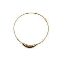 Titanium Steel 18K Gold Plated Glam Luxurious Solid Color Plating Solid Color Choker main image 2