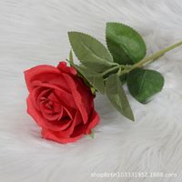 Elegant Rose Flannel Imitation Plants 1 Piece sku image 24