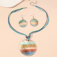 Simple Style Heart Shape Shell Patchwork Women's Pendant Necklace sku image 5