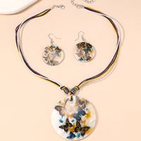Simple Style Heart Shape Shell Patchwork Women's Pendant Necklace sku image 6