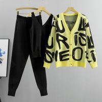 Daily Women's Casual Letter Polyester Pants Sets Pants Sets main image 1