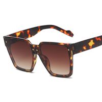 Gafas De Sol Con Gradiente Y Montura Grande Coloridas Cuadradas De Estilo Moderno sku image 6