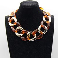 Ig Style Color Block Arylic Women's Necklace main image 4