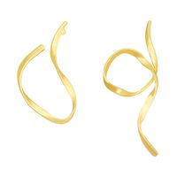 1 Paar Einfacher Stil Einfarbig Überzug Legierung Vergoldet Tropfenohrringe sku image 1