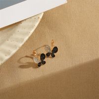 1 Pair Retro Color Block Plating Alloy Gold Plated Drop Earrings main image 5