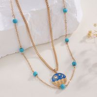 Vintage Style Simple Style Sun Alloy Plating 14k Gold Plated Women's Layered Necklaces main image 5