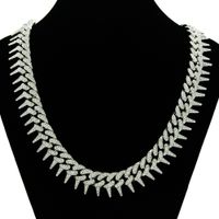 Fashion Geometric Alloy Diamond Men's Necklace sku image 5