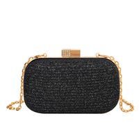 Women's Mini All Seasons Arylic Solid Color Classic Style Square Zipper Evening Bag sku image 1
