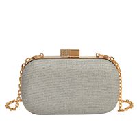 Women's Mini All Seasons Arylic Solid Color Classic Style Square Zipper Evening Bag sku image 3