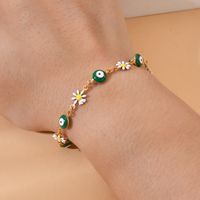 Süß Teufels Auge Blume Rostfreier Stahl Emaille Armbänder main image 2