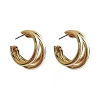 1 Pair Casual Streetwear Geometric Plating Titanium Steel Earrings main image 3