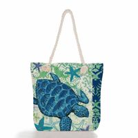 Women's Classic Style Tropical Canvas Shopping Bags sku image 18