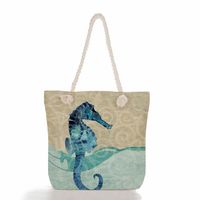 Women's Classic Style Tropical Canvas Shopping Bags sku image 11